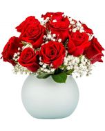18 Red Rose in Opal
