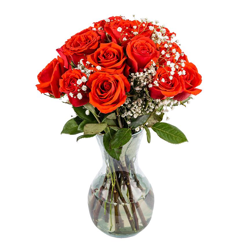 Pick Your Own Delivery Date | 50 Orange Roses Bulk Fresh Flowers | Designed by Arabella Bouquets | Farm Fresh Cut Flowers, Gifts for Birthday